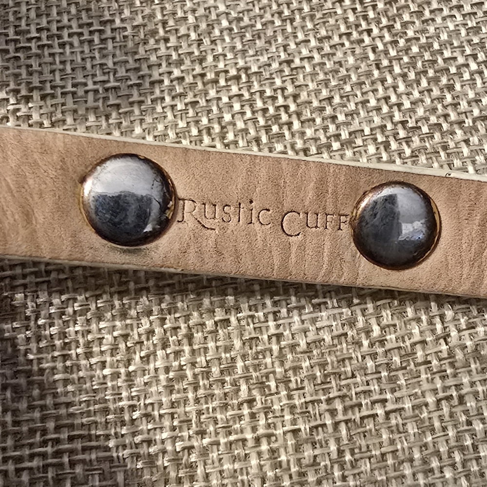 Rustic Cuff Calfhair Adjustable Stackable Leather… - image 3